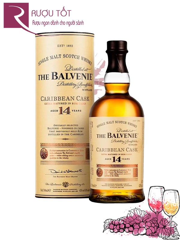 Rượu Balvenie 14 Caribbean Cask