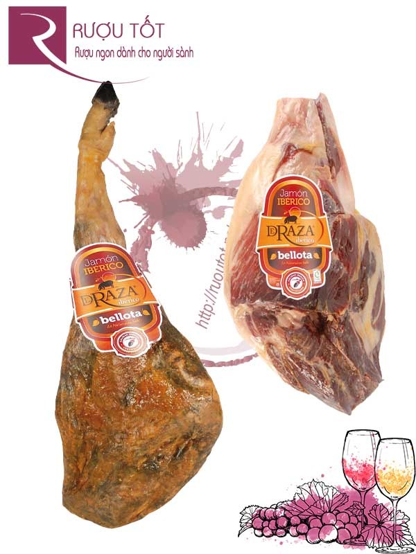 Đùi Heo Muối Iberico Bellota DeRaza