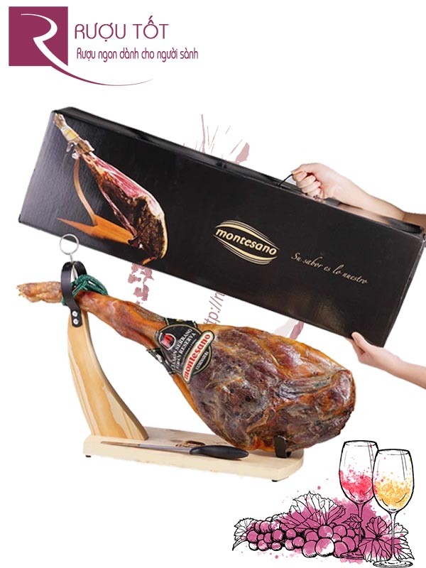 Đùi Heo Muối Iberico Bellota Montesano (Muối trên 36 tháng)