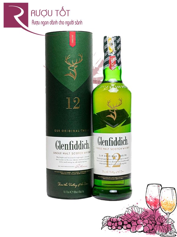 Rượu Glenfiddich 12 Single Malt Scoth Whisky