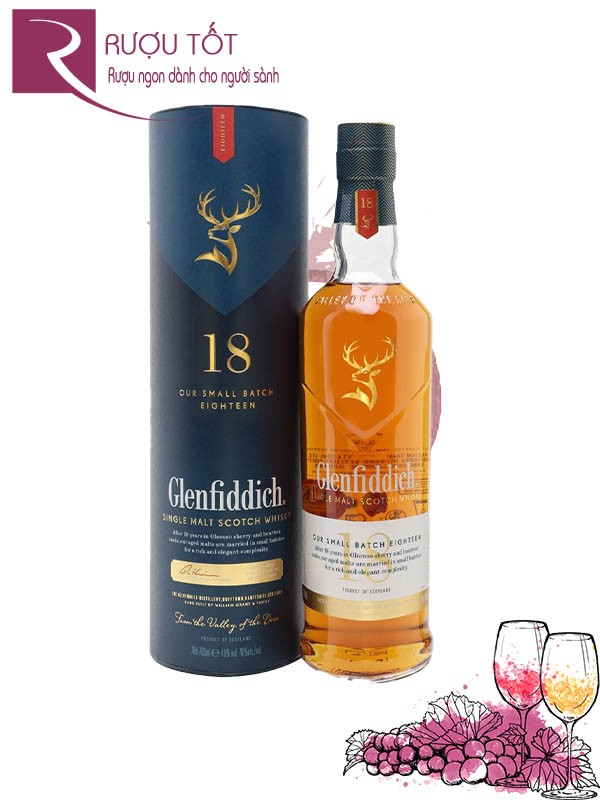 Rượu Glenfiddich 18 Single Malt Scotch Whisky