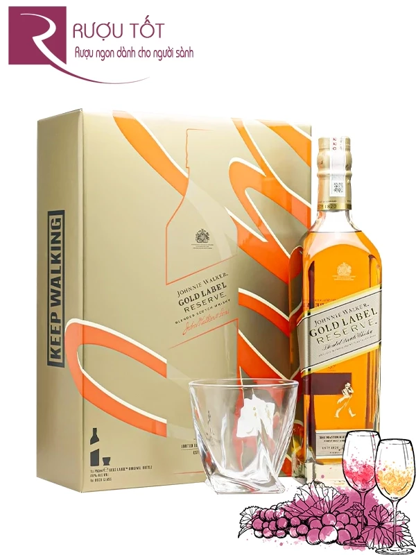 Johnnie Walker Gold Label Hộp Quà Tết 2025