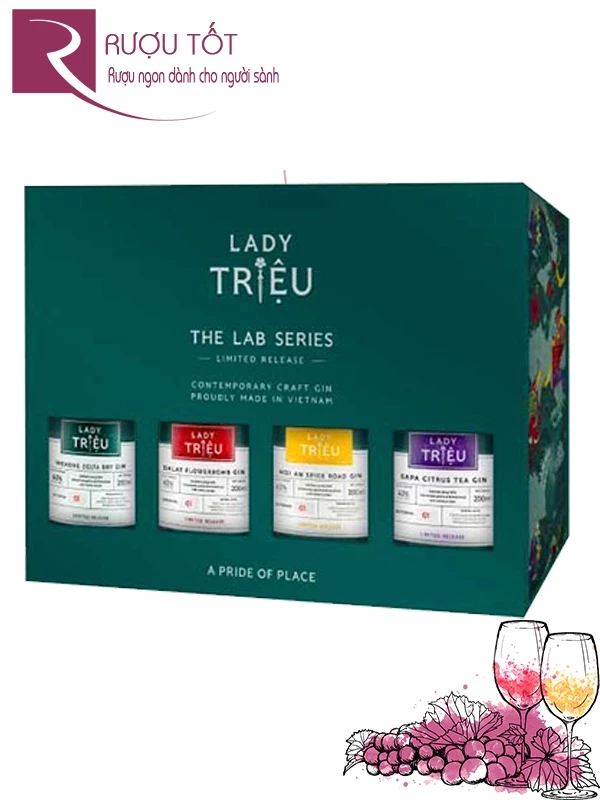 Rượu Lady Triệu The Lab Series Gift Set quà Mini