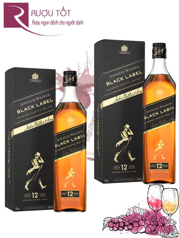 Rượu Johnnie Walker Black Label 750ml