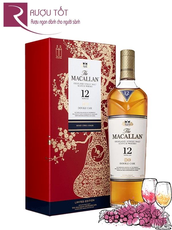 Rượu Macallan 12 Hộp Quà Double Cask