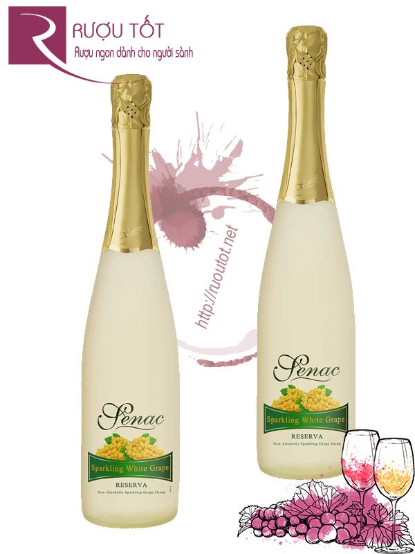 Senac Sparkling White Grape Juice Reseva - Nước ép Senac Vị Nho Trắng