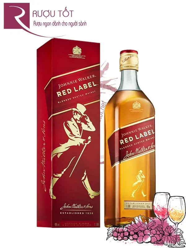 Rượu Johnnie Walker Red Label 1L