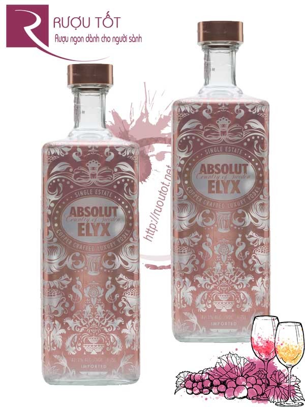 Rượu Vodka Absolut Elyx Nite Light Up phát sáng