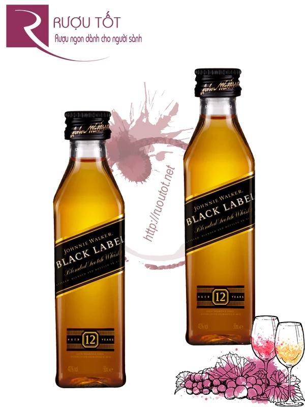 Rượu Black Label Mini Johnnie Walker 50ml