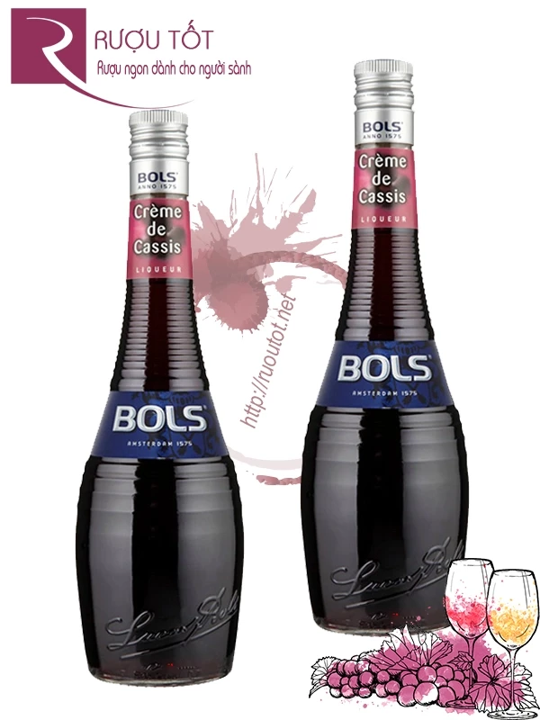 Rượu Bols Creme de Cassis Hương mâm xôi đen