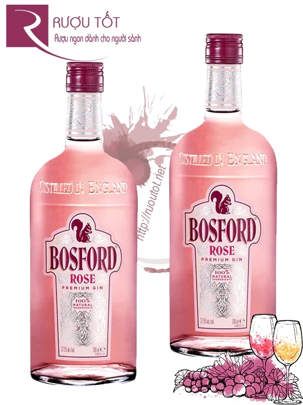 Rượu Bosford Rose Gin