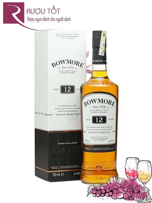 Rượu Bowmore 12 năm 43%