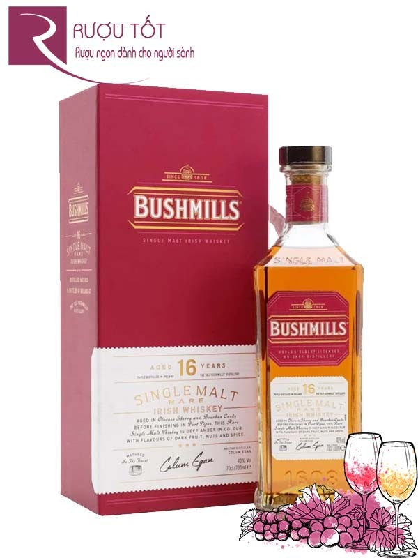 Rượu Bushmills 16 YO Single Malt Whisky