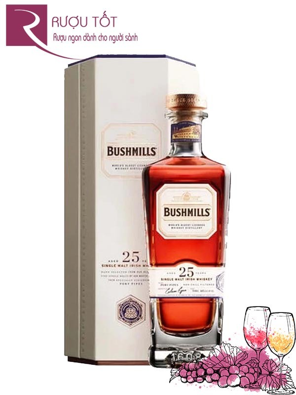 Rượu Bushmills 25 Single Malt Whisky