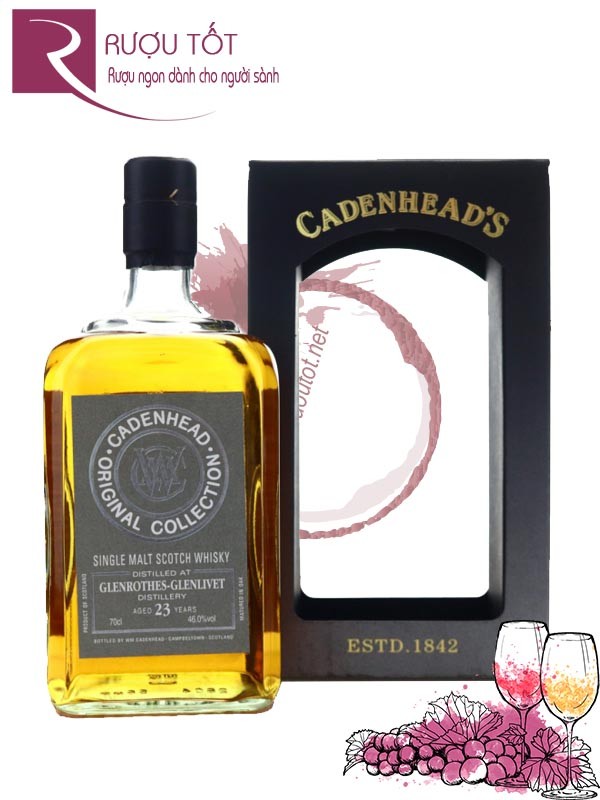 Rượu Cadenhead Glenrothes Glenlivet 23