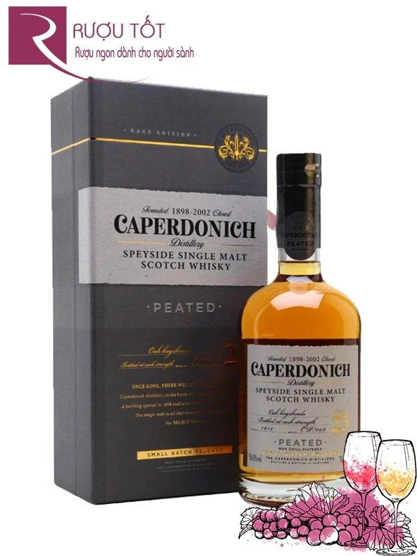 Rượu Caperdonich 25 Year Old Peated