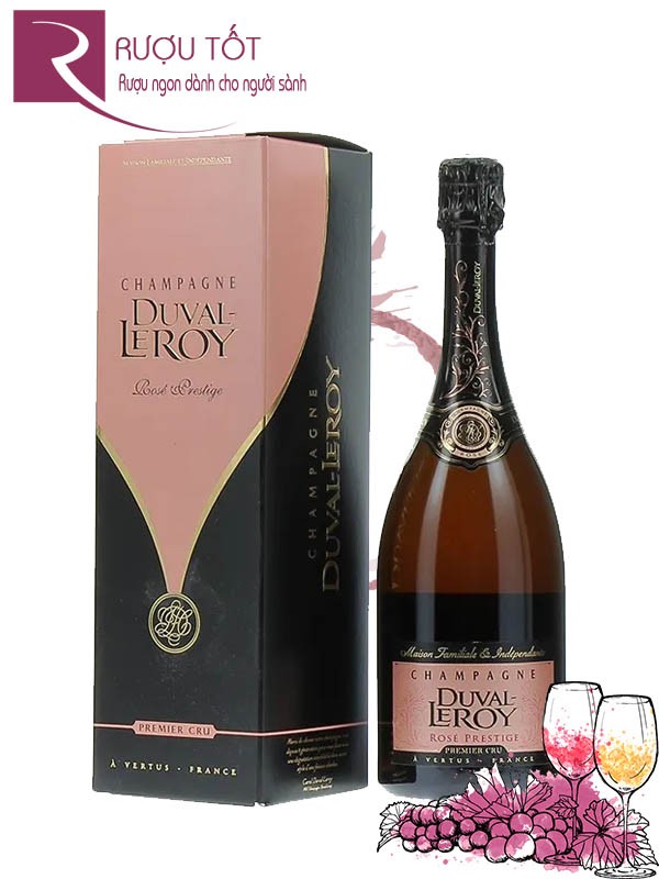 Rượu Champagne Duval Leroy Rose Prestige 1er Cru