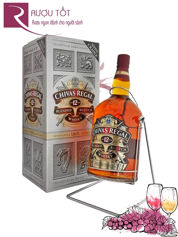 Rượu Whisky Chivas 12 Năm 3 Lít