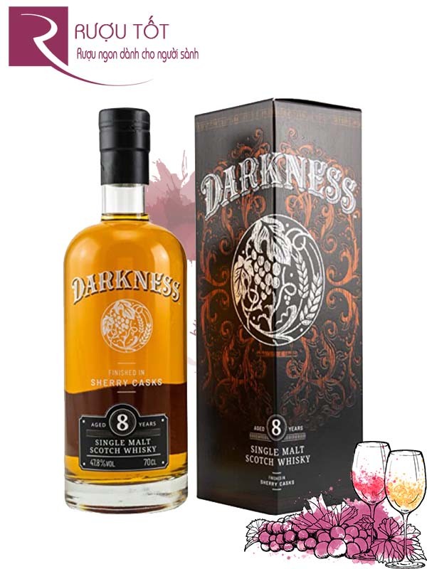 Rượu Whisky Darkness 8 Year Old 700ml