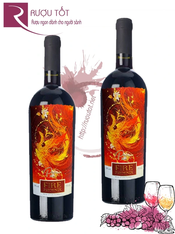 Rượu vang Fire Phoenix - Nhãn Phượng Hoàng