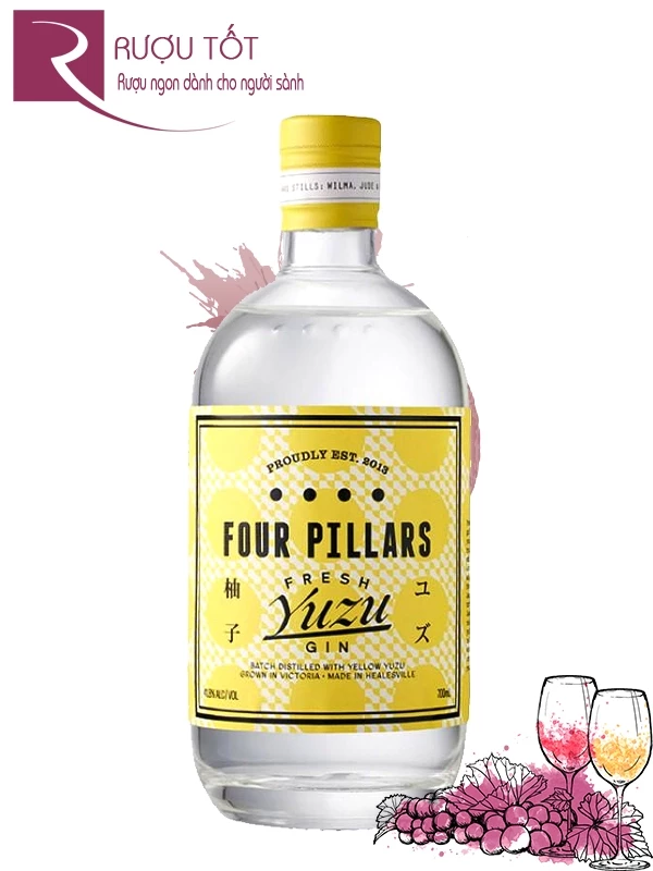 Rượu Four Pillars Fresh Yuzu Gin