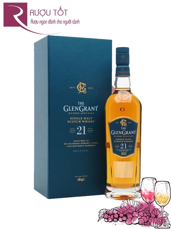 Rượu Glen Grant 21 năm 700ml