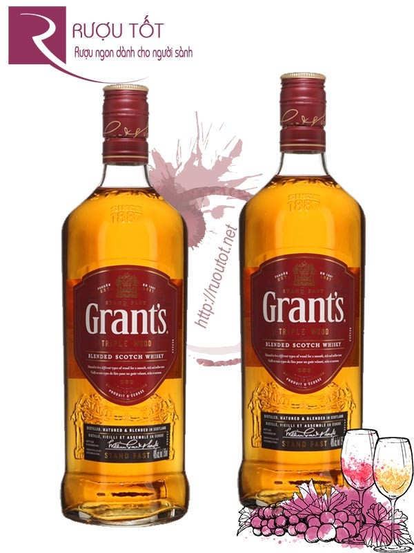 Rượu The Grants Whisky Triple Wood