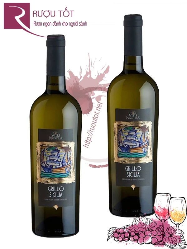 Rượu vang Vitis Nostra Grillo Sicilia DOC