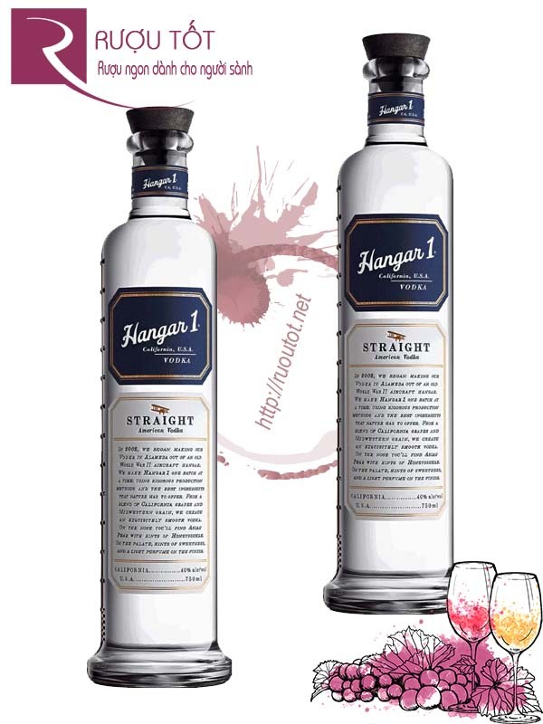 Rượu Vodka Hangar 1 Straight 750ml