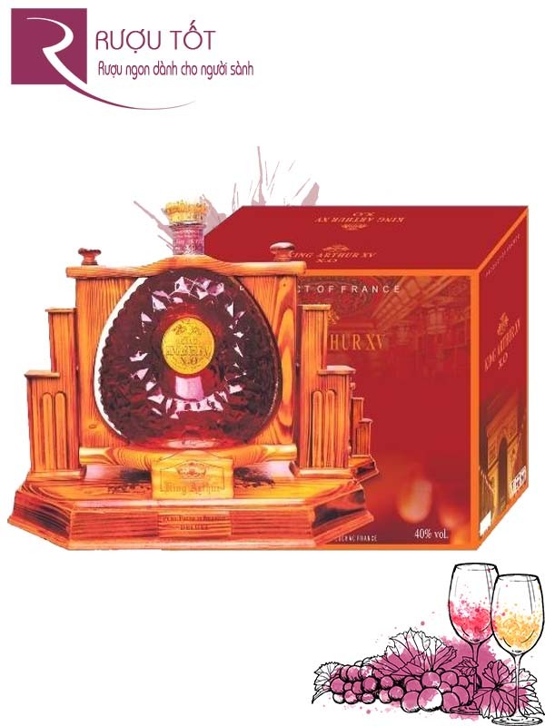 Rượu Cognac King Arthur XV 3L