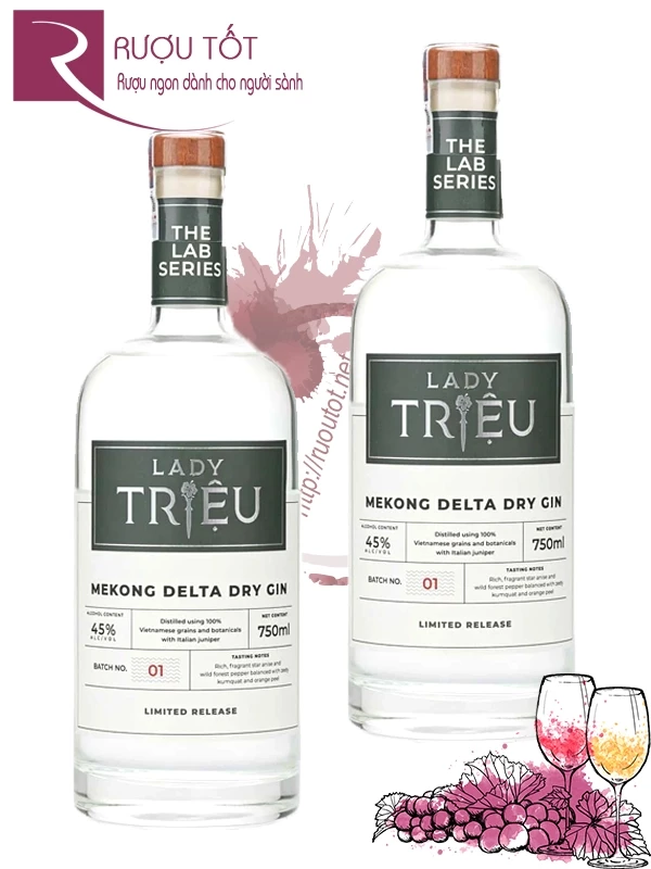 Rượu Lady Triệu Mekong Delta Dry Gin