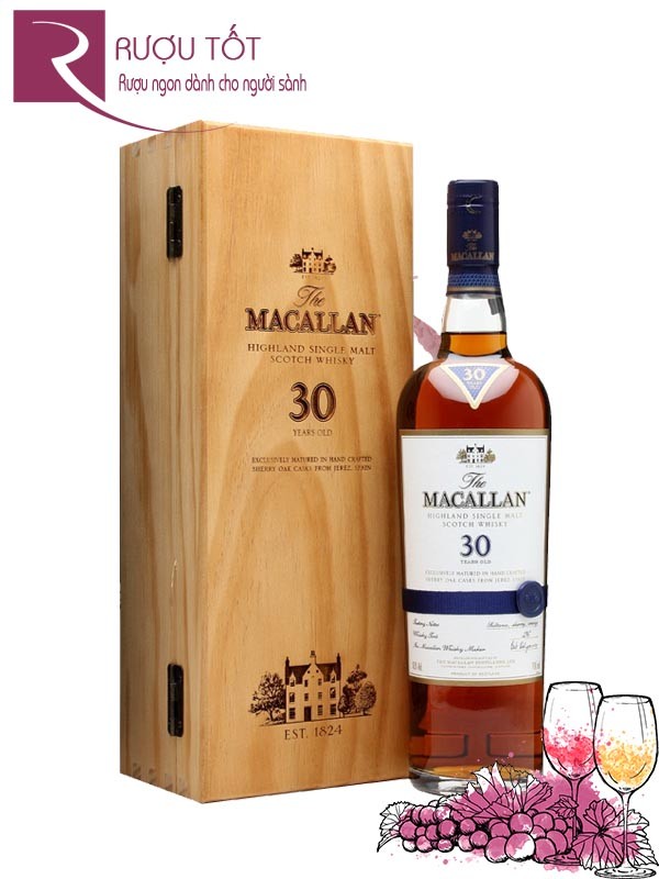 Rượu Macallan 30 Years Old 700ml