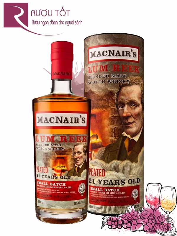 Rượu Whisky MacNair's Lum Reek Peated 21