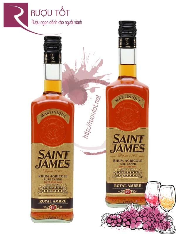 Rượu Saint James Royal Ambre 700ml