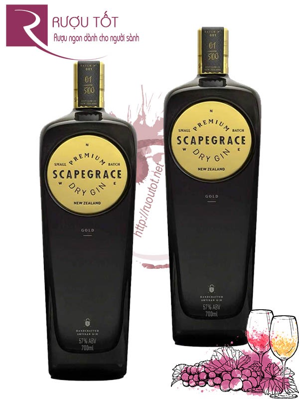 Rượu Scapegrace Gold Gin