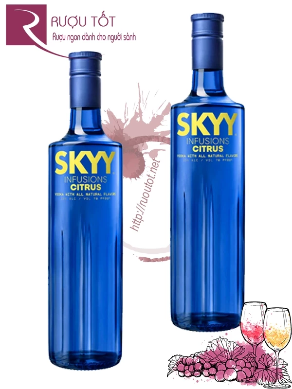 Rượu SKYY Infusions Citrus Vodka