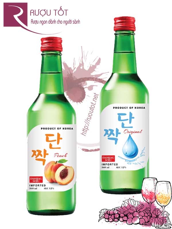 Rượu Danjjag Soju 360ml