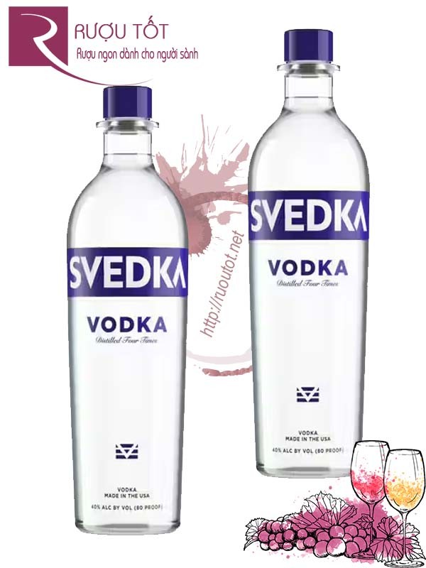 Rượu Svedka Vodka Imported Swedish