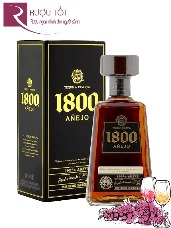 Rượu Tequila 1800 Anejo