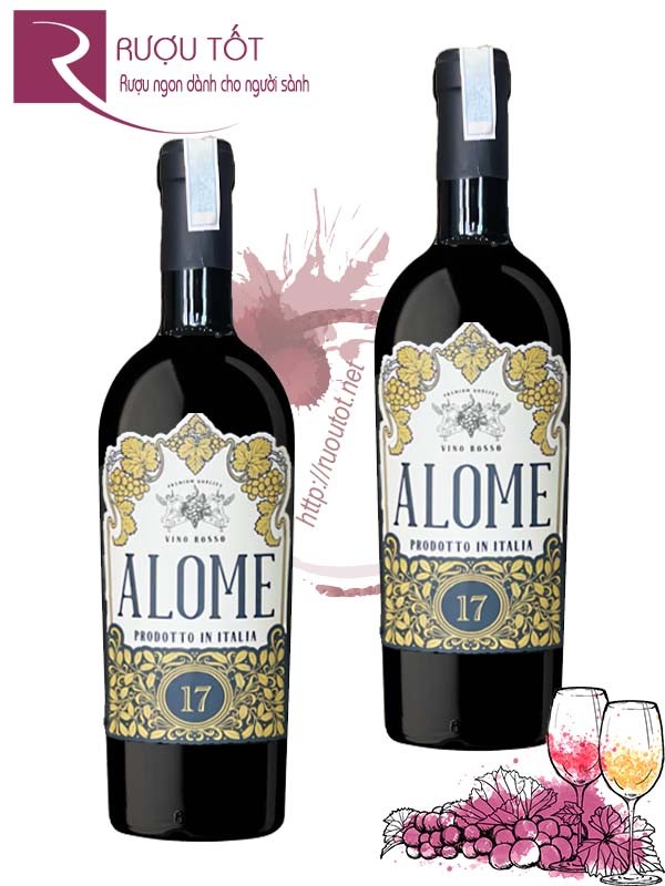 Rượu vang Alome Vino Rosso 17 độ