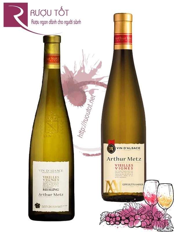 Rượu vang Arthur Metz Riesling Gewurztraminer