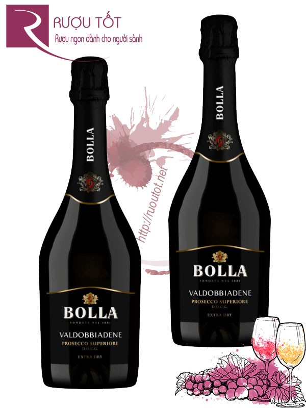 Rượu vang Bolla Valdobbiadene Prosecco Superiore