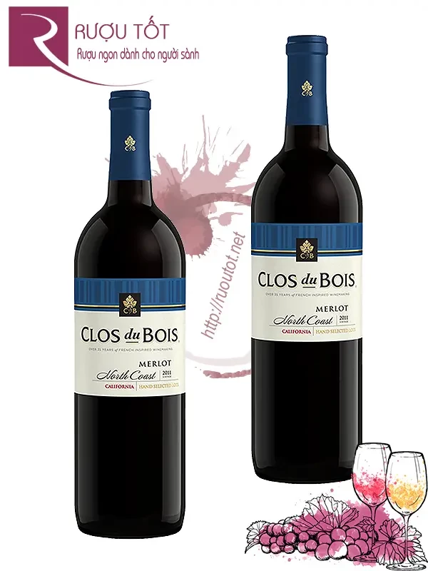 Vang Mỹ Clos du Bois Merlot 750ml