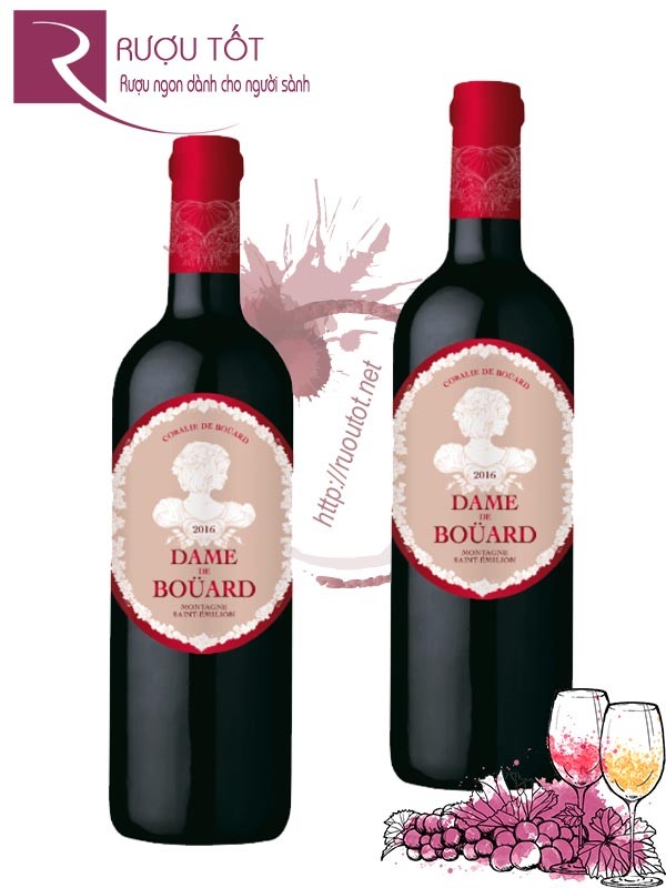 Rượu vang Dame de Bouard Montagne Saint Emilion Cao Cấp