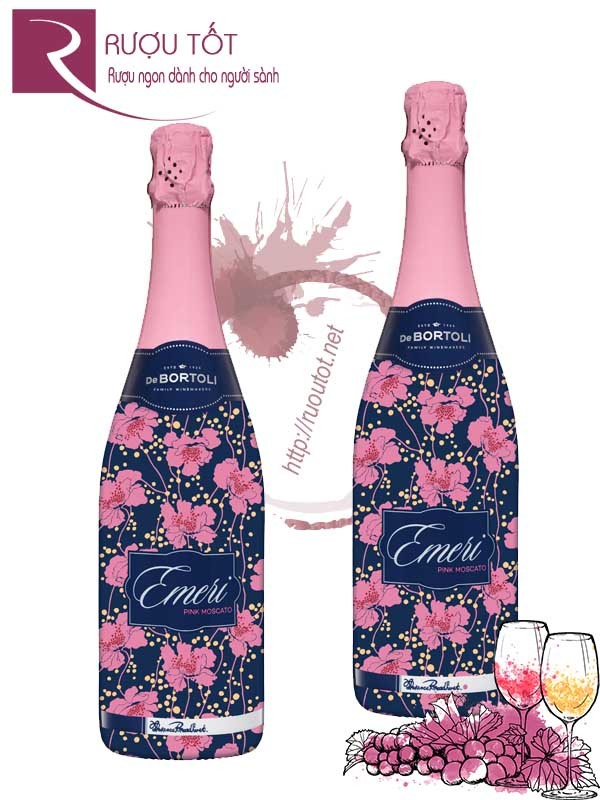 Rượu vang Emeri Pink Moscato De Bortoli Chính hãng