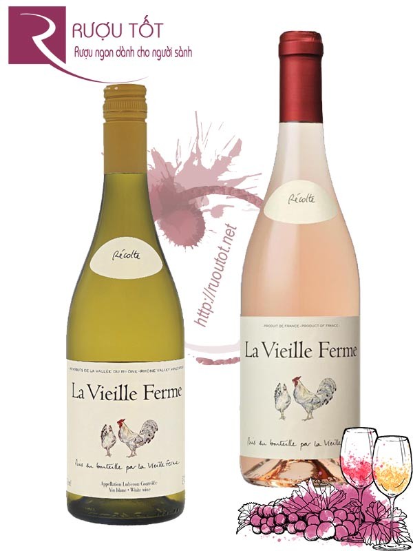 Vang Pháp La Vieille Ferme Rose - Blanc