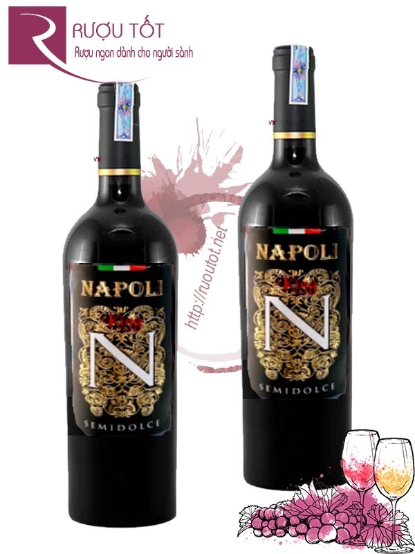 Rượu vang Napoli King Rosso Semidolce