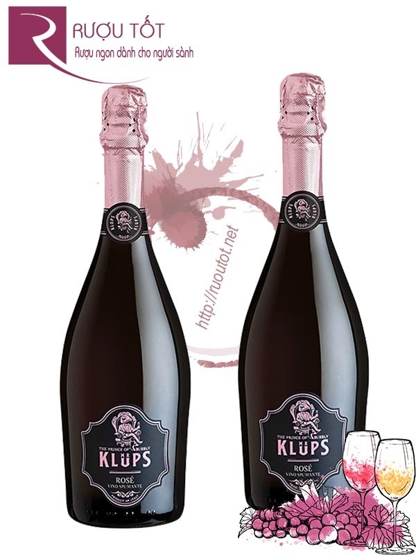 Vang Nổ Mr Klups Rose Vino Spumante