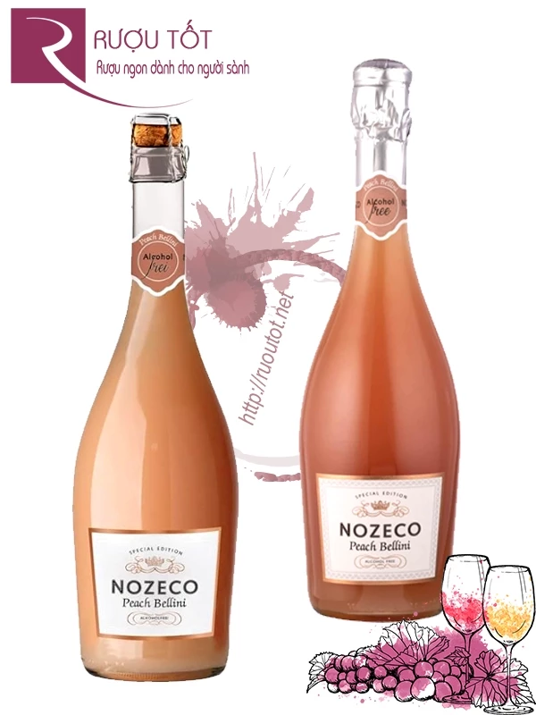 Rượu vang Nozeco Peach Bellini Vị Đào