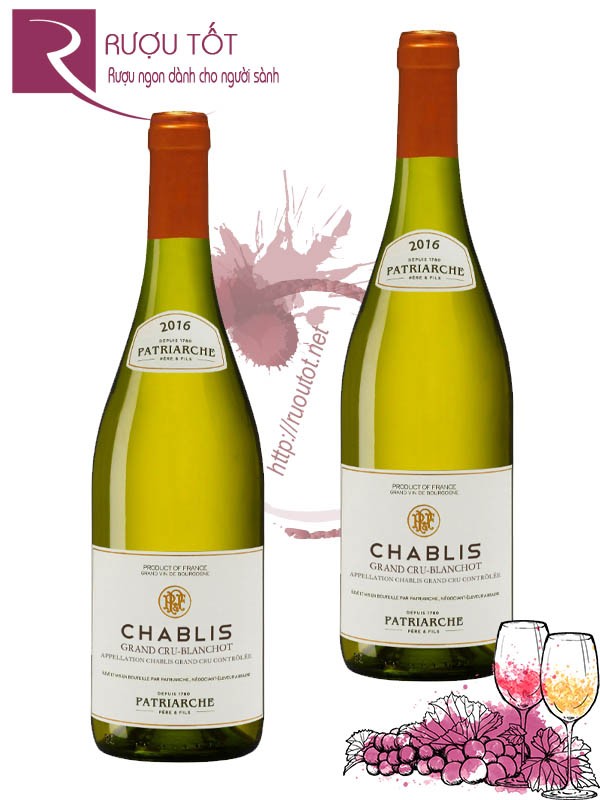 Rượu vang Chablis Grand Cru Blanchot Patriarche